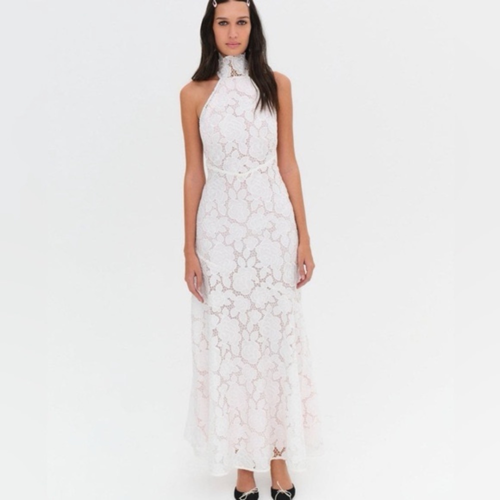 For Love And Lemons Astoria lace maxi dress